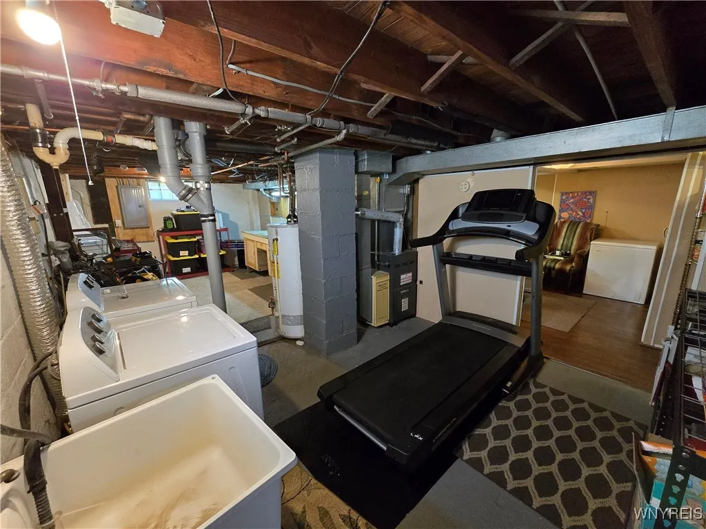 Laundry area (basement)