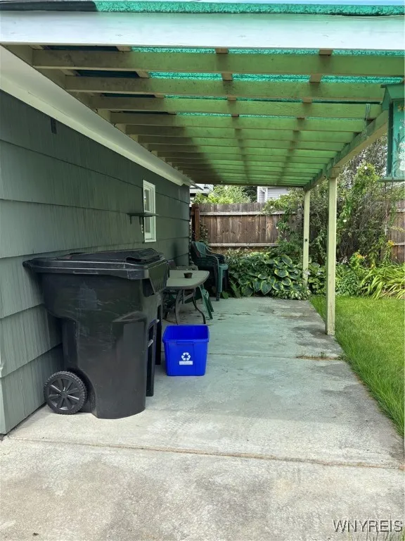 COVERED PATIO ATTACHED TO GARAGE