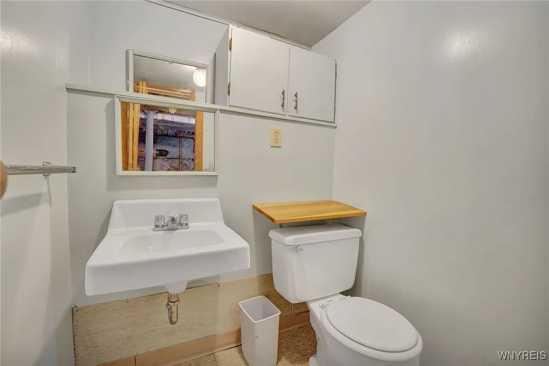 HALF BATH IN BASEMENT