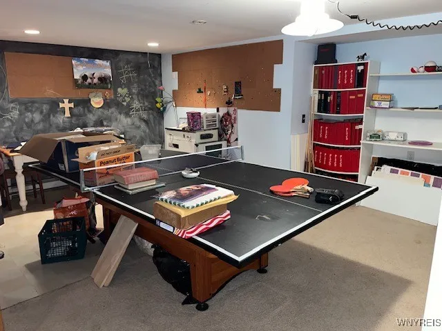 Basement rec room