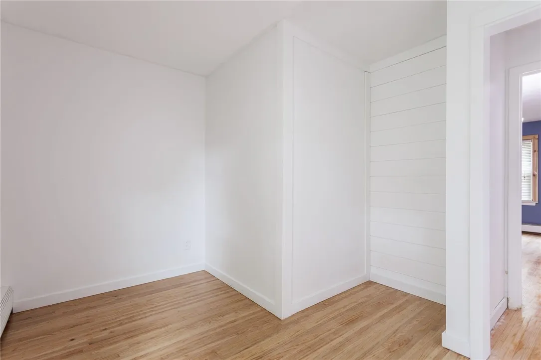 Bedroom 1 on the first floor, open closet space