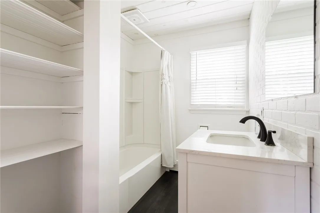 All new bathroom, luxury vinyl floors, vanity, toilet, etc.