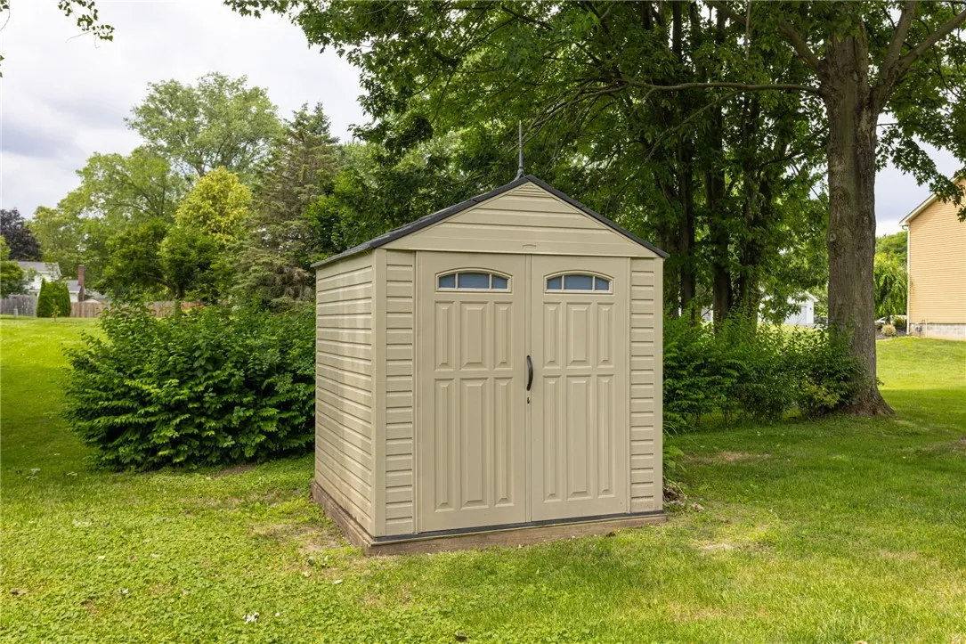 Shed included