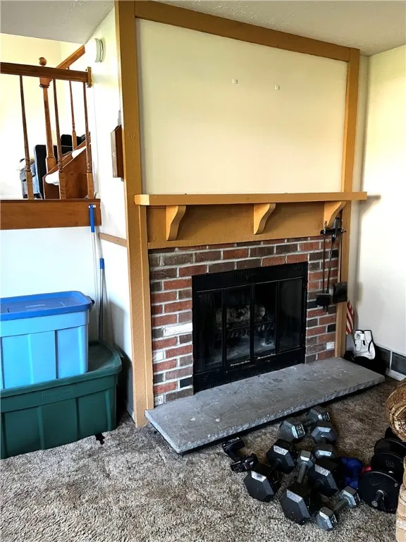 Wood burning fire place