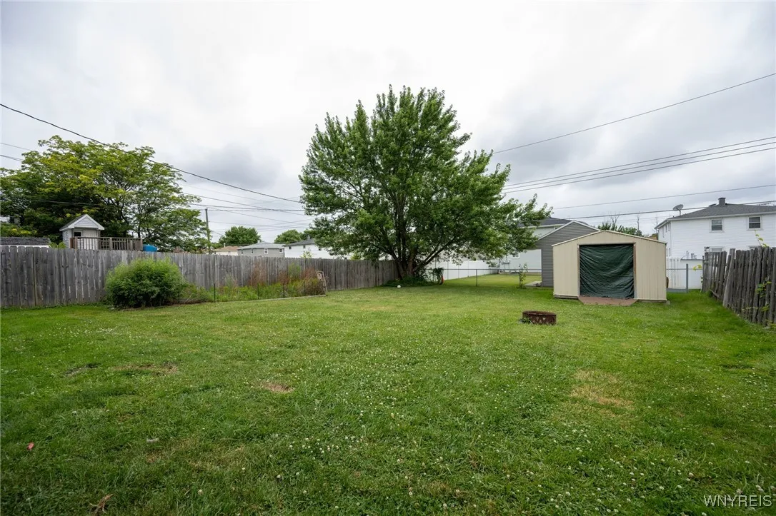 Fully fenced yard