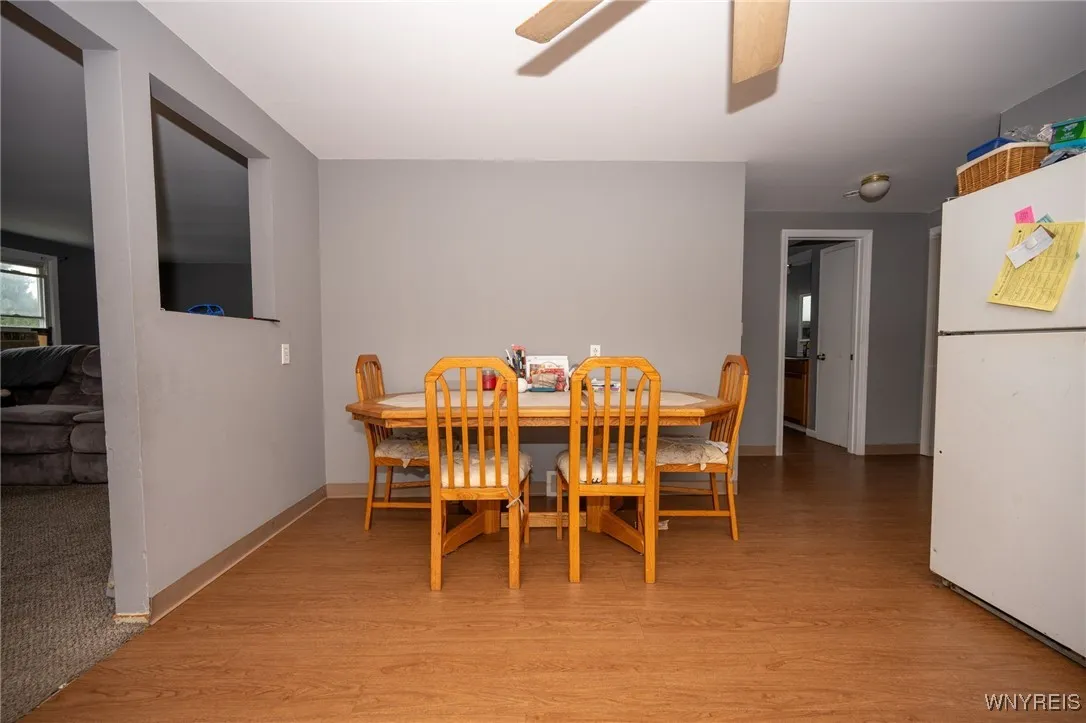 Upper: Kitchen freshly painted.