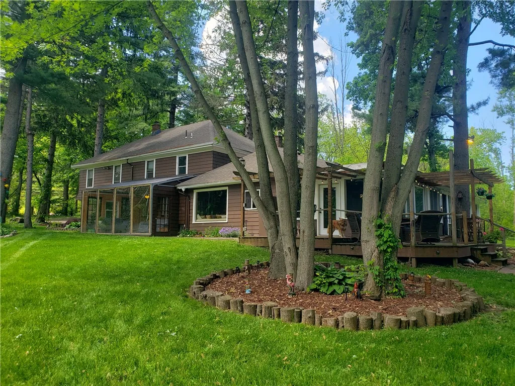 View from southeast near fire pit. View from southeast near fire pit.