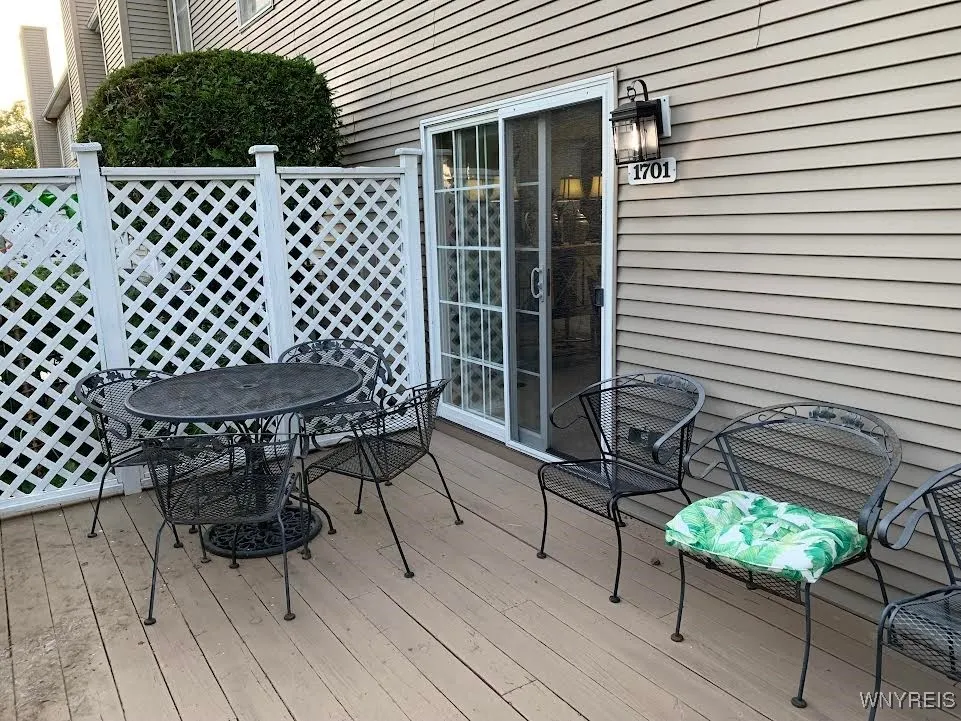 Private back patio