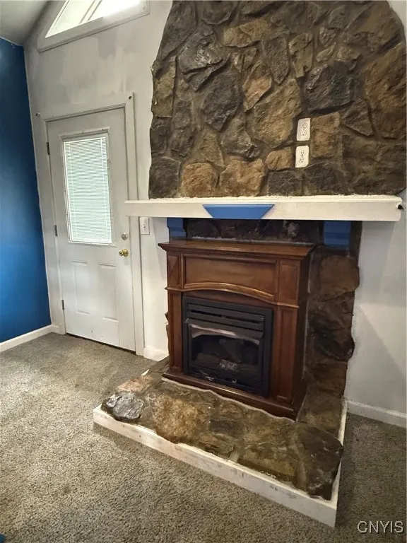 Fireplace in Rec Room