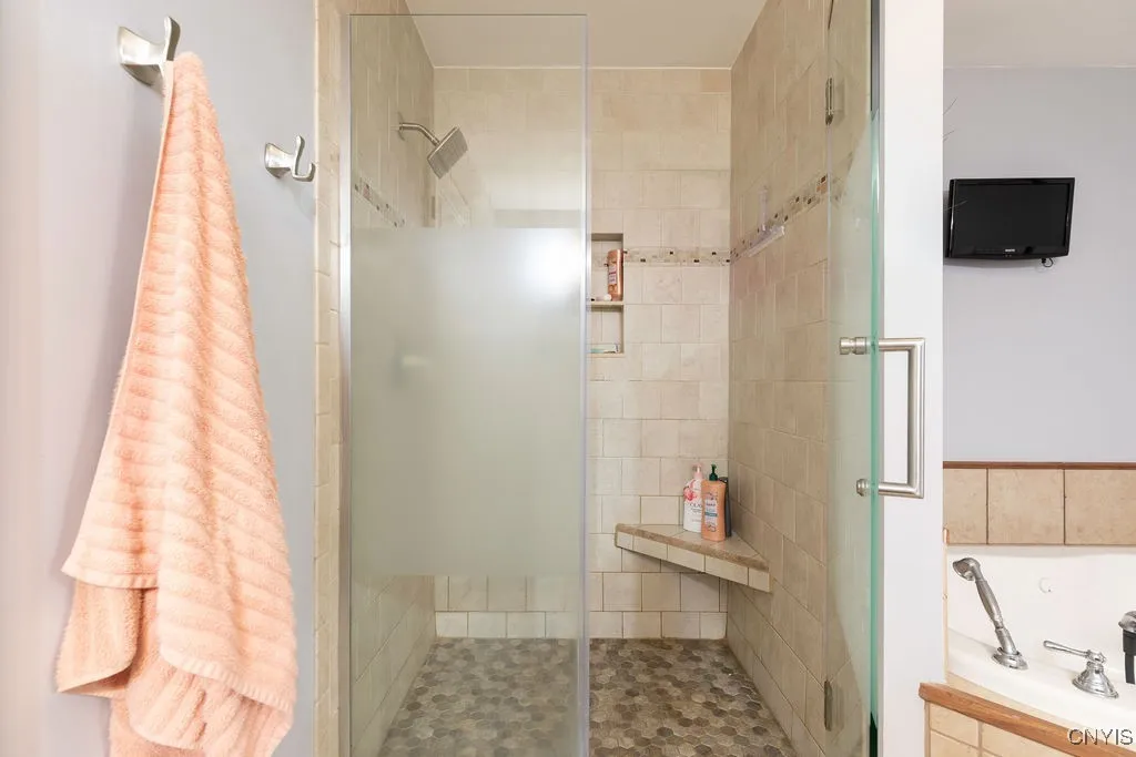 Primary Bath Suite w/ Custom Tile Walk-In Shower.