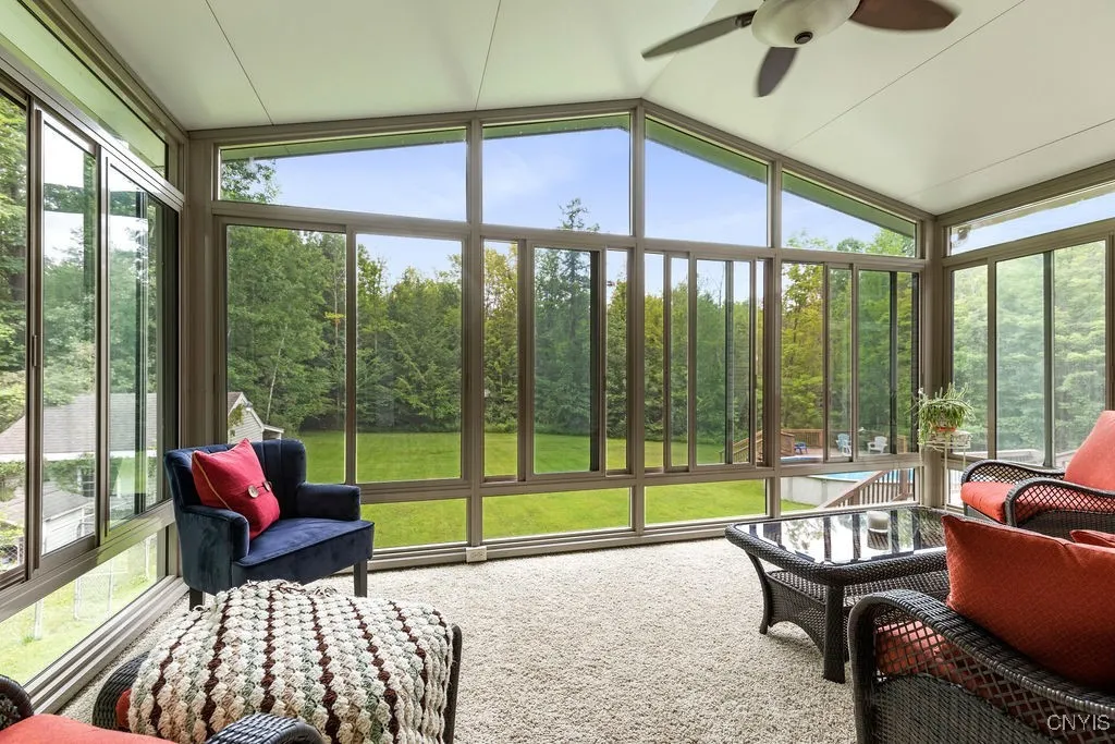 Enclosed Sunroom off 1st Floor Bedroom.