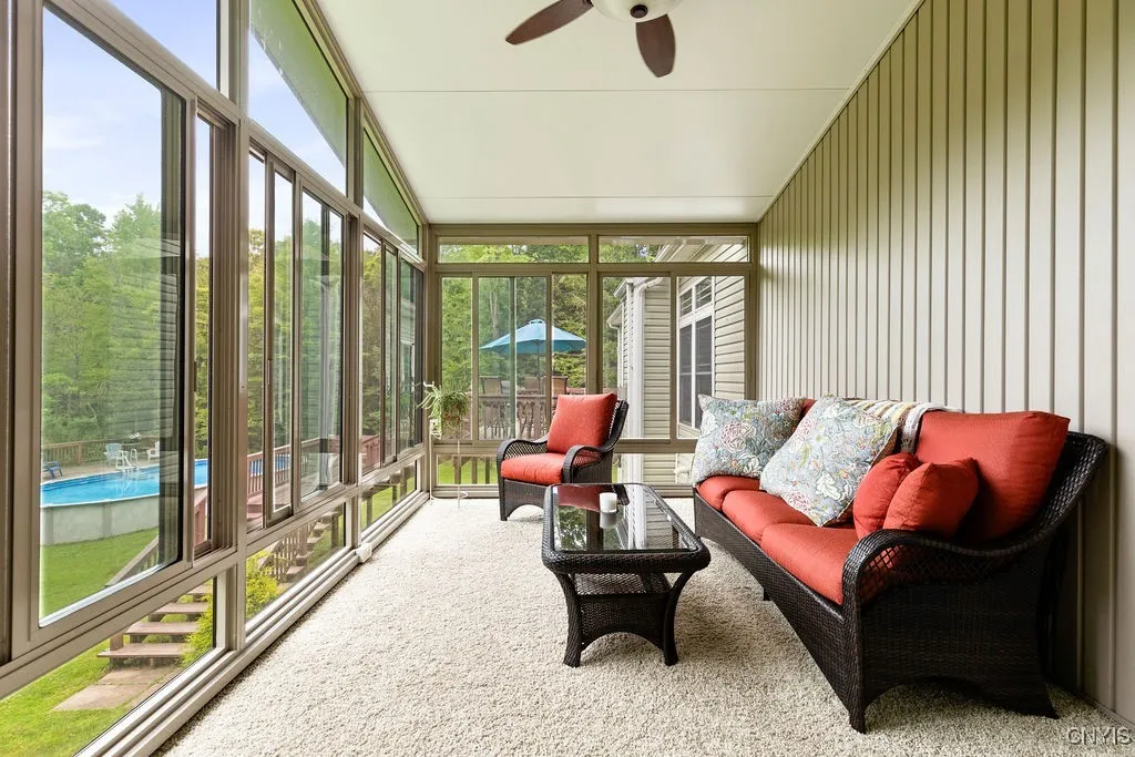 Enclosed Sunroom.