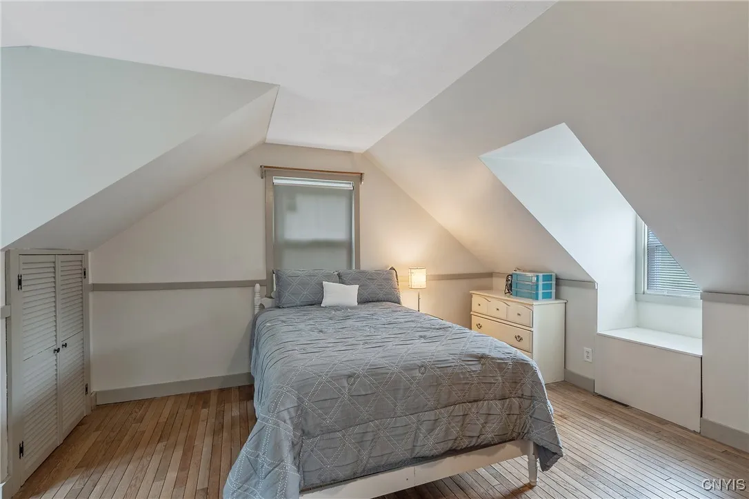 And the final bedroom is used as the primary. Tons of space for furniture and more!