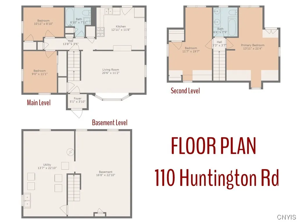 With the interior tour complete, we can review the floorplan rendering, including dimensions to start planning your furniture layout when you move in!