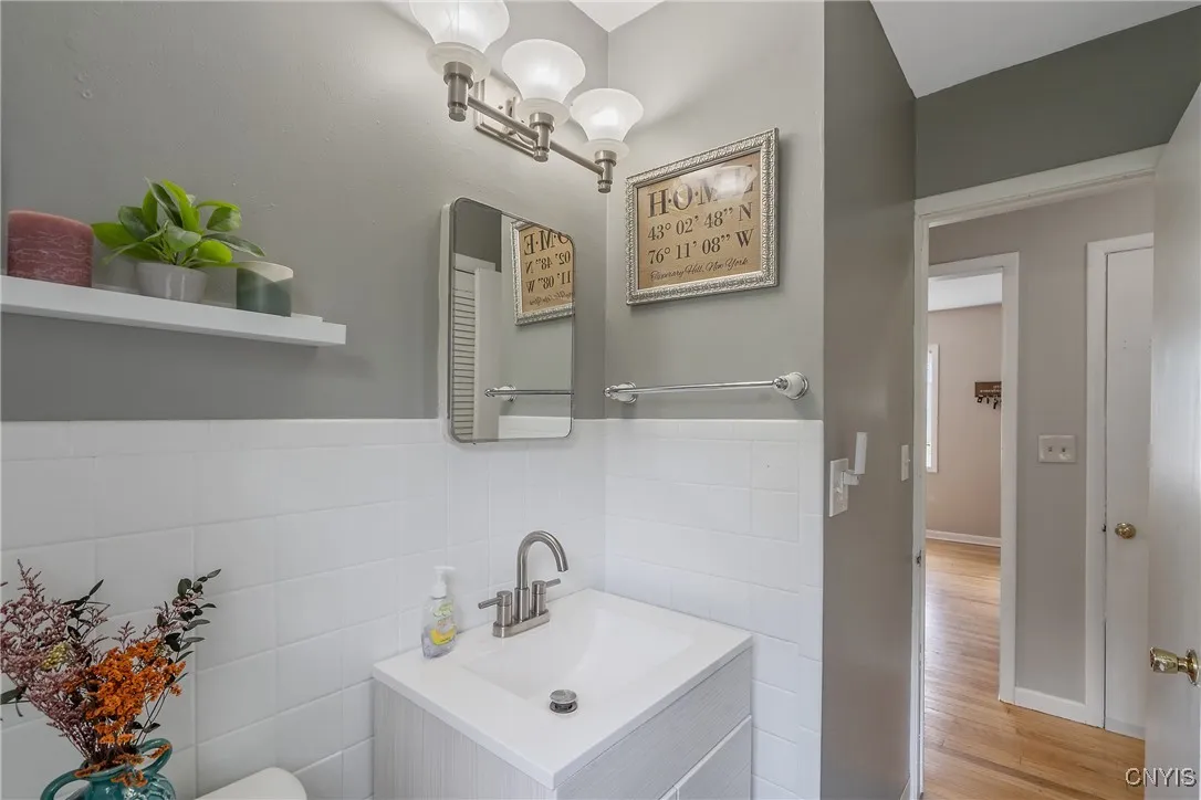 Square tile backsplash and new vanity as​​‌​​​​‌​​‌‌​‌‌​​​‌‌​‌​‌​‌​​​‌​​ well.