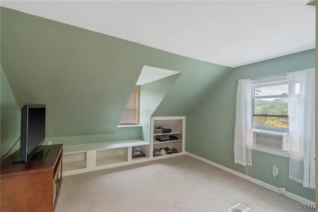 The other side offers more storage utilizing all of the space in the room.