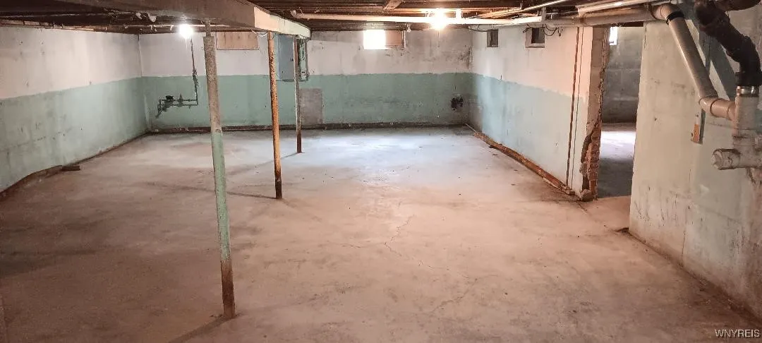 original basement front part of house