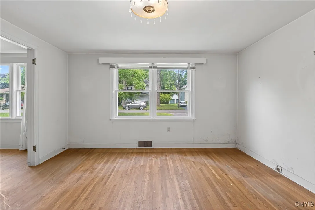 Off the living room is a fabulous dining room!