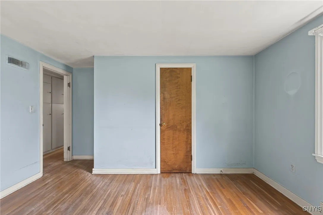 Closet right inside the bedroom.