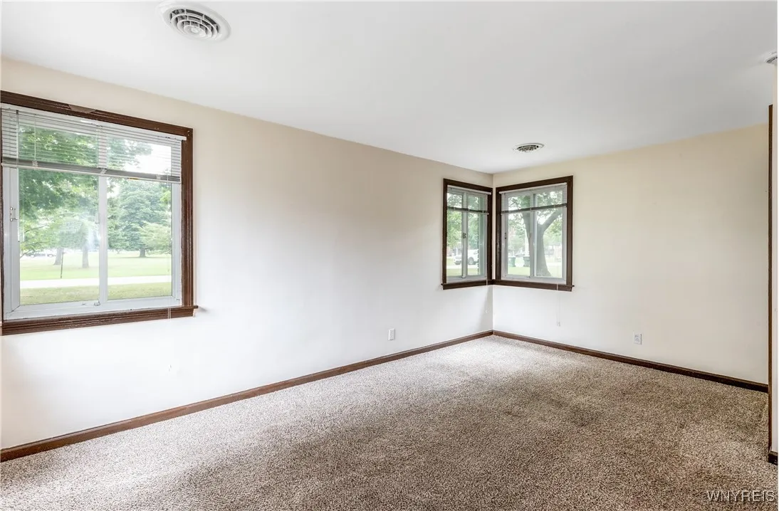 This is the bedroom in the front of the house - plenty of natural light!
