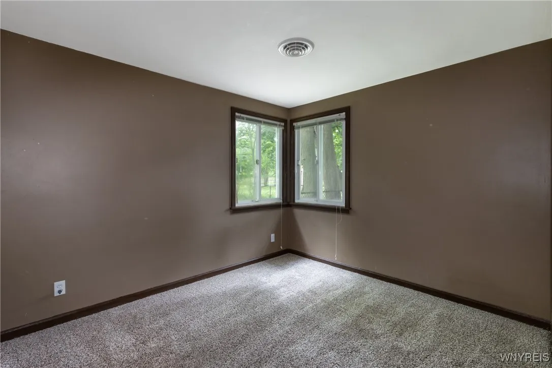 This is the bedroom in the back of the house.
