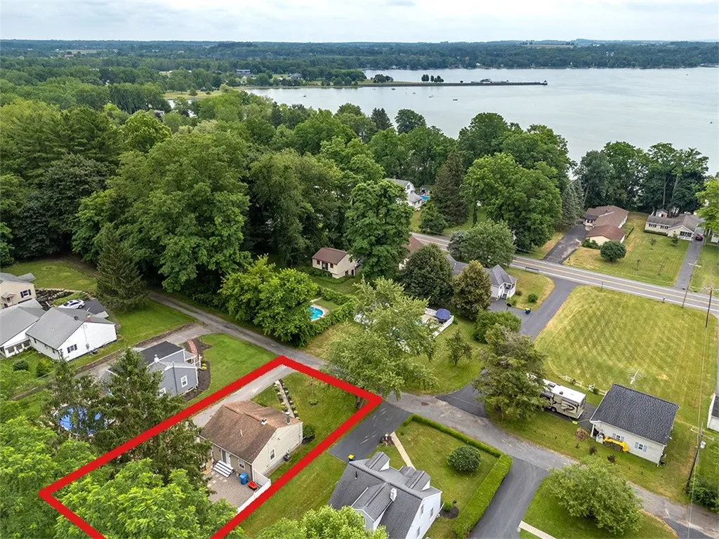 The view looking northeast from the home towards Owasco Lake and Emerson Park!