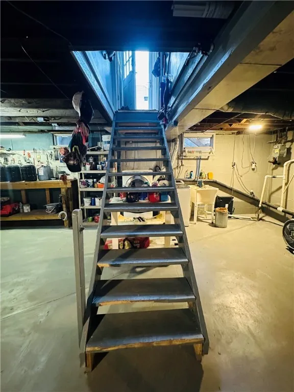 Stairs to the very large basement which could be finished if desired.