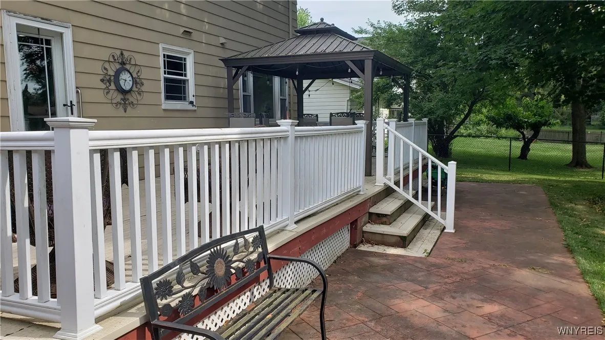 Concrete stamped patio