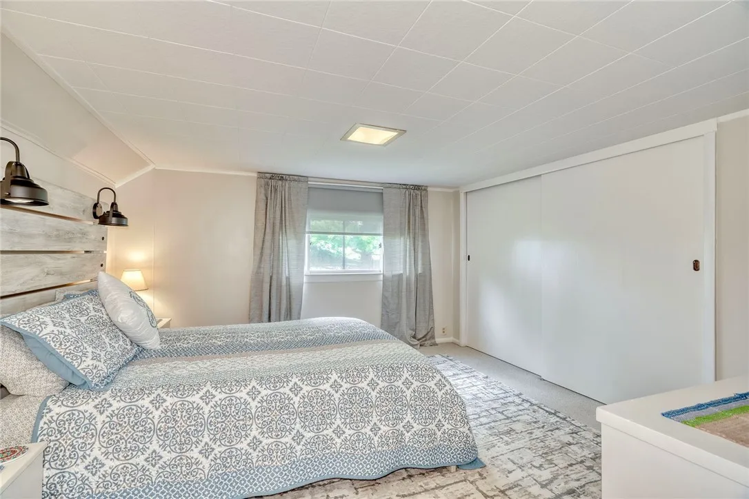 Primary bedroom with large closet.
