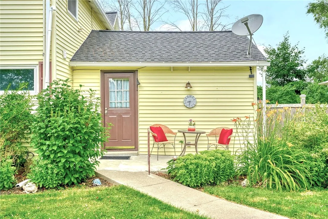 Side door entrance.