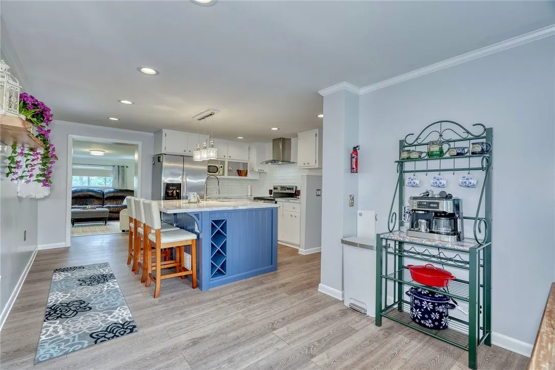View looking into the kitchen.