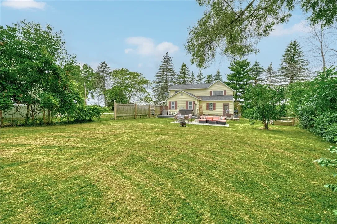 Full view of the backyard.