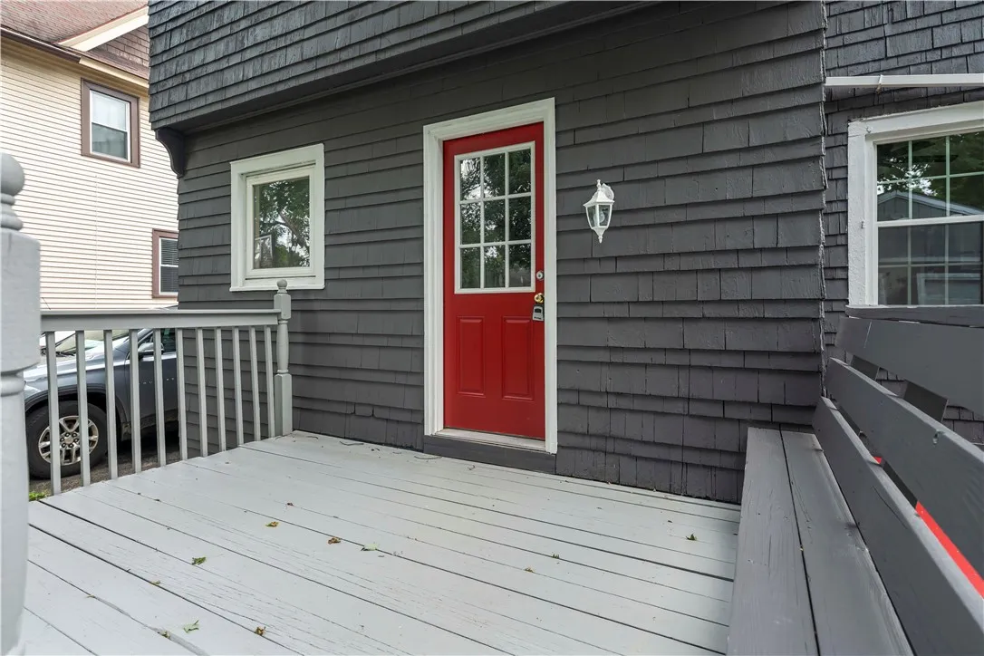 Deck at back door