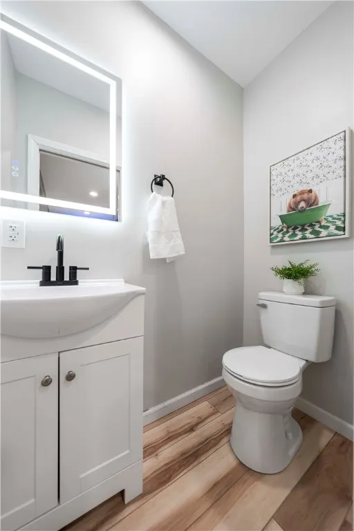 Newly added powder room