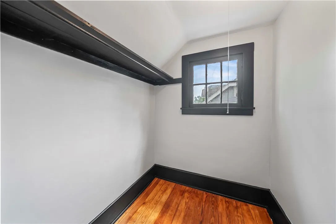 One of two walk in closets off bedroom number 1