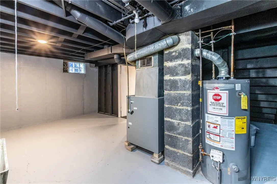 Hot water tank and clean Laundry room
