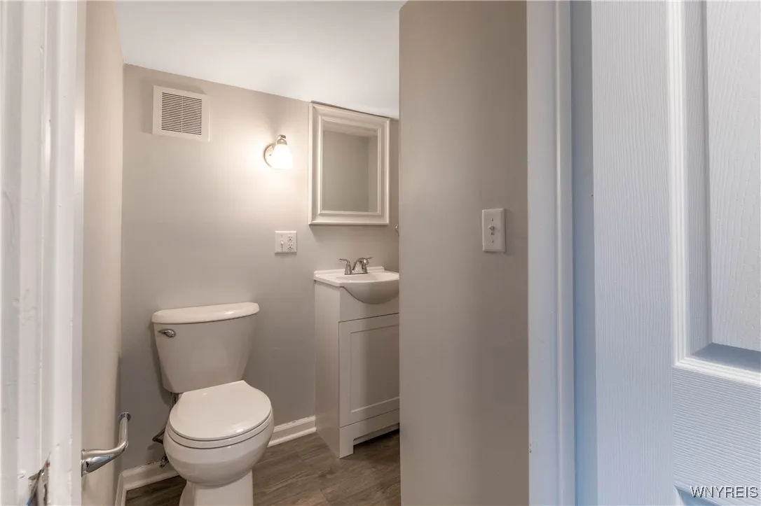 Second Floor Half bath between bedrooms 3 & 4