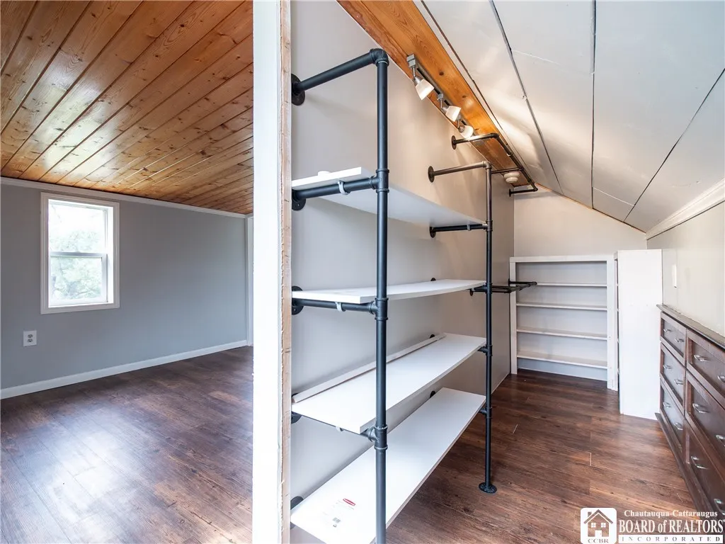 walk in closet in loft