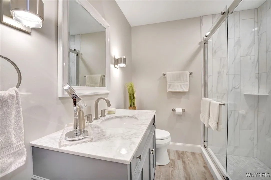 RECENTLY REMODELED FIRST FLOOR BEDROOM WITH WALK IN SHOWER