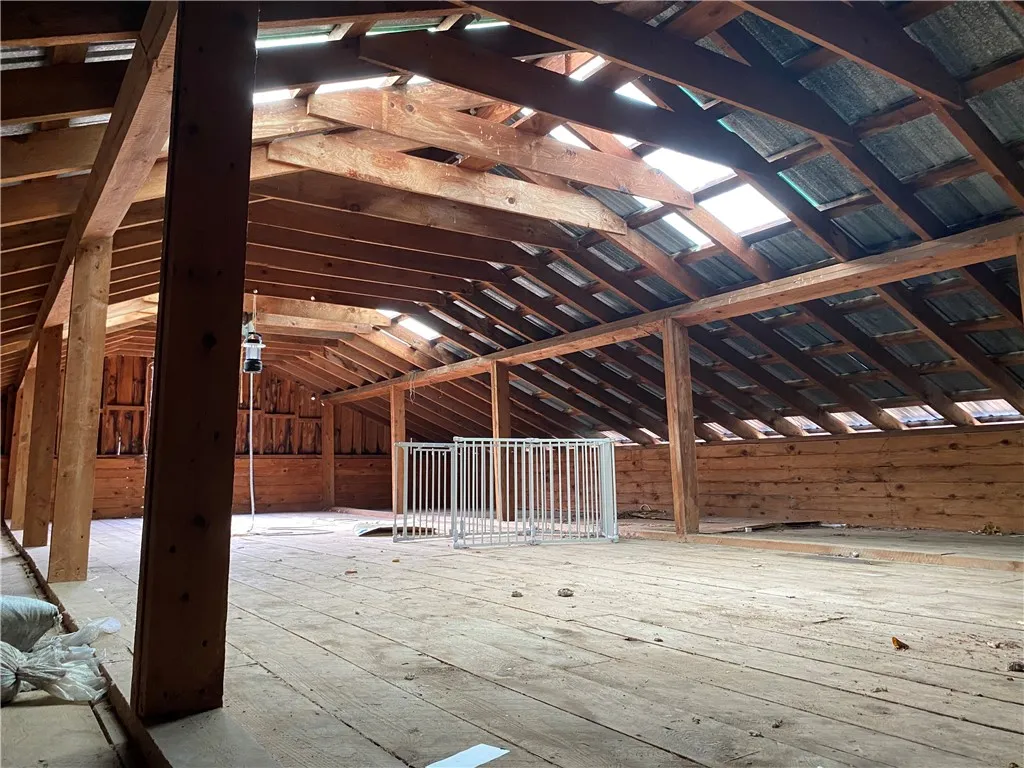 Upstairs storage of stable