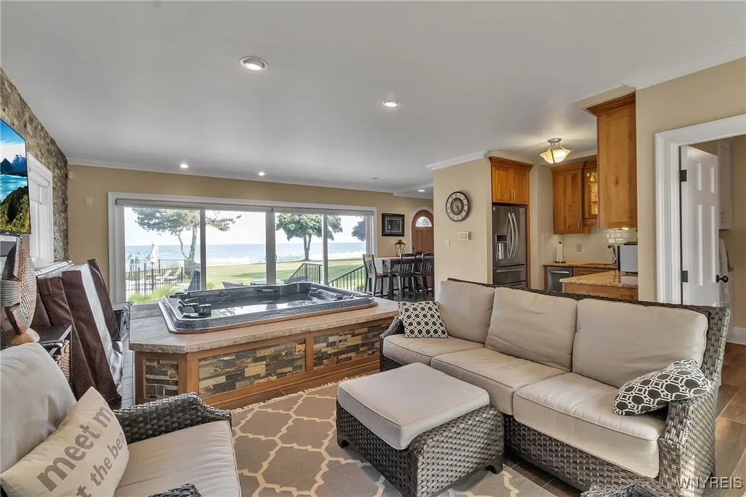 Family/spa room/ has small kitchen and full bath