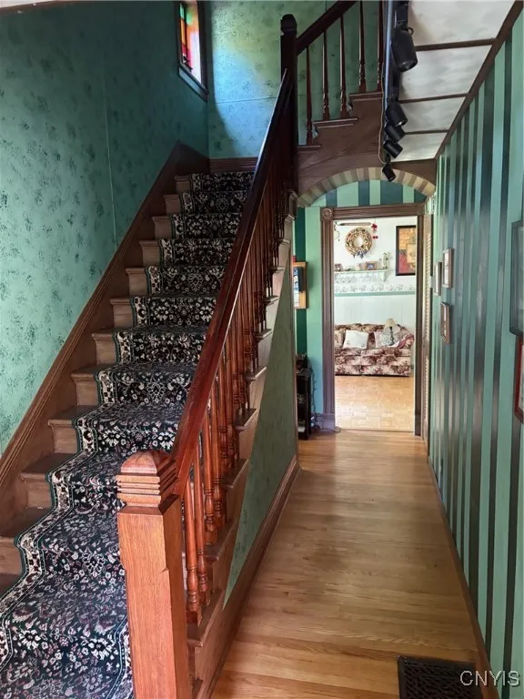 Beautiful wood stair case