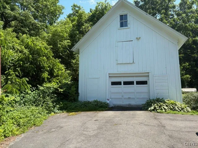 Garage with 2nd floor storage area