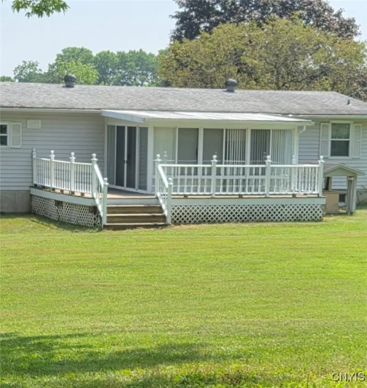 3 Season Room and Decking at rear of home