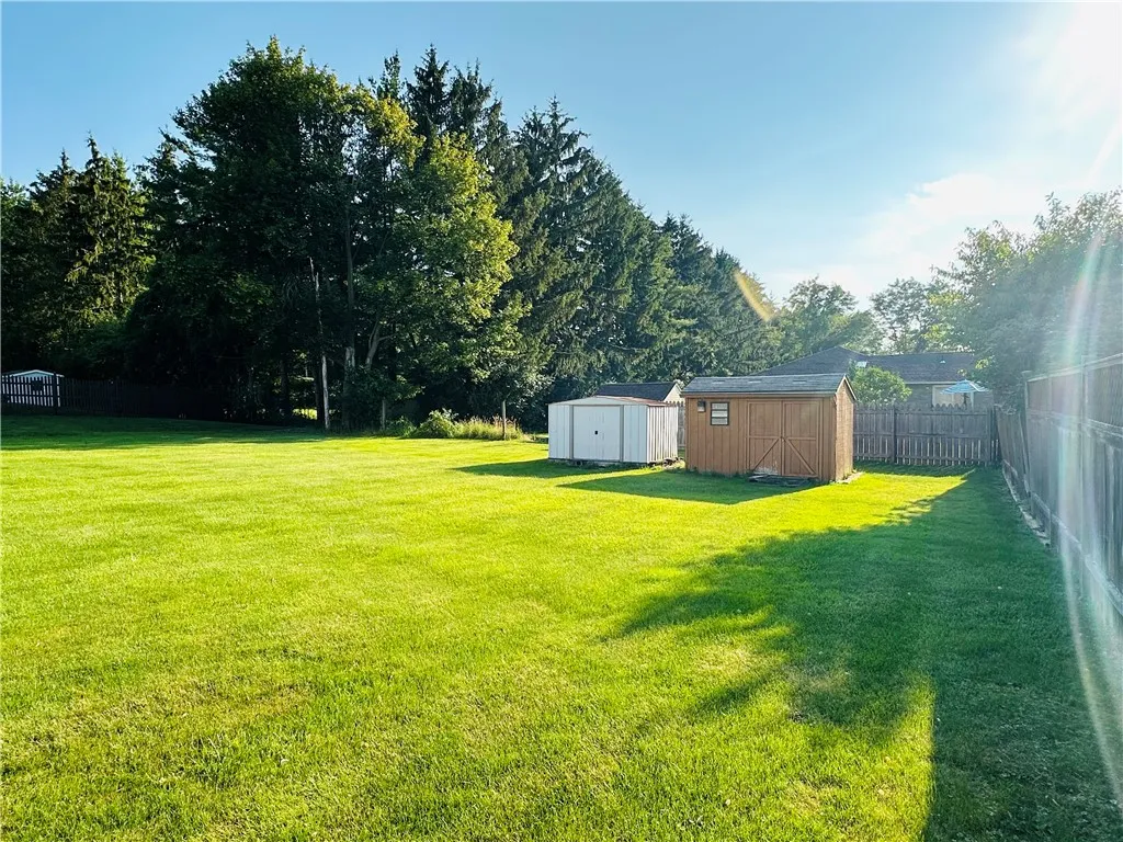 The two sheds provide plenty of storage.