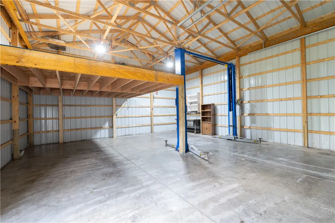Inside Pole Barn