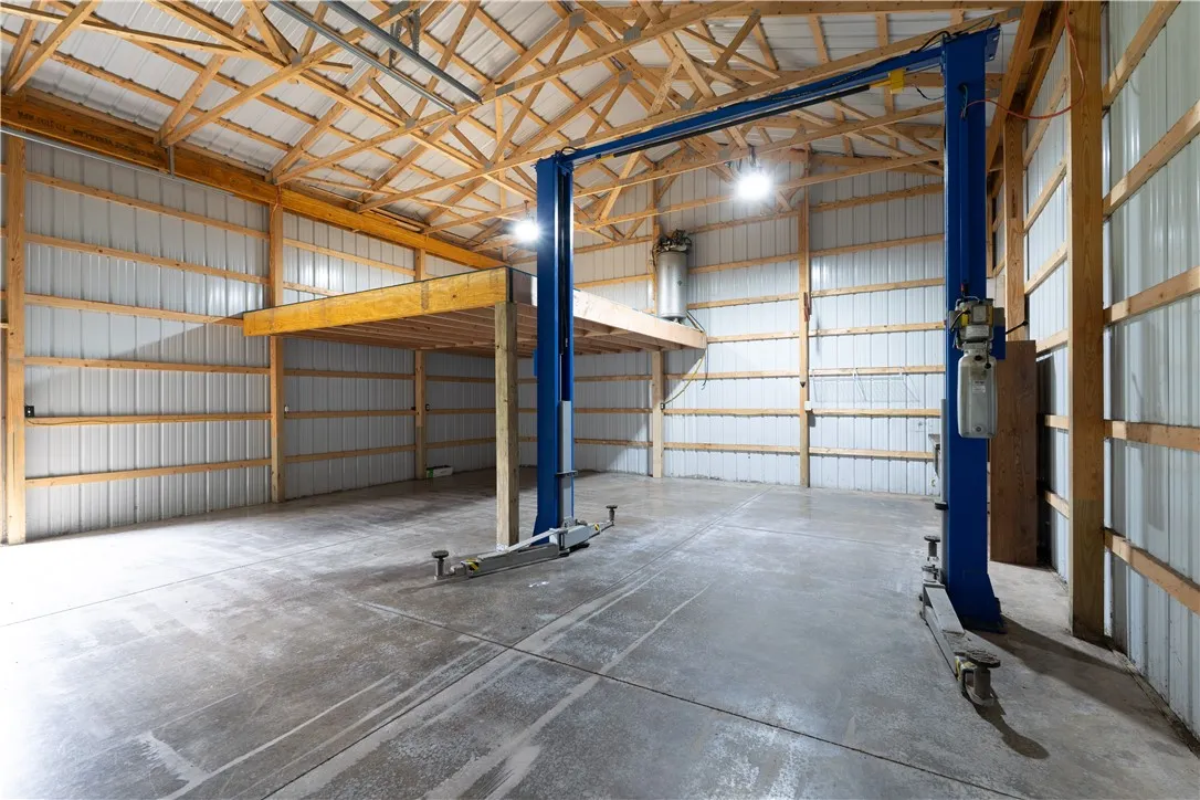 Inside Pole Barn