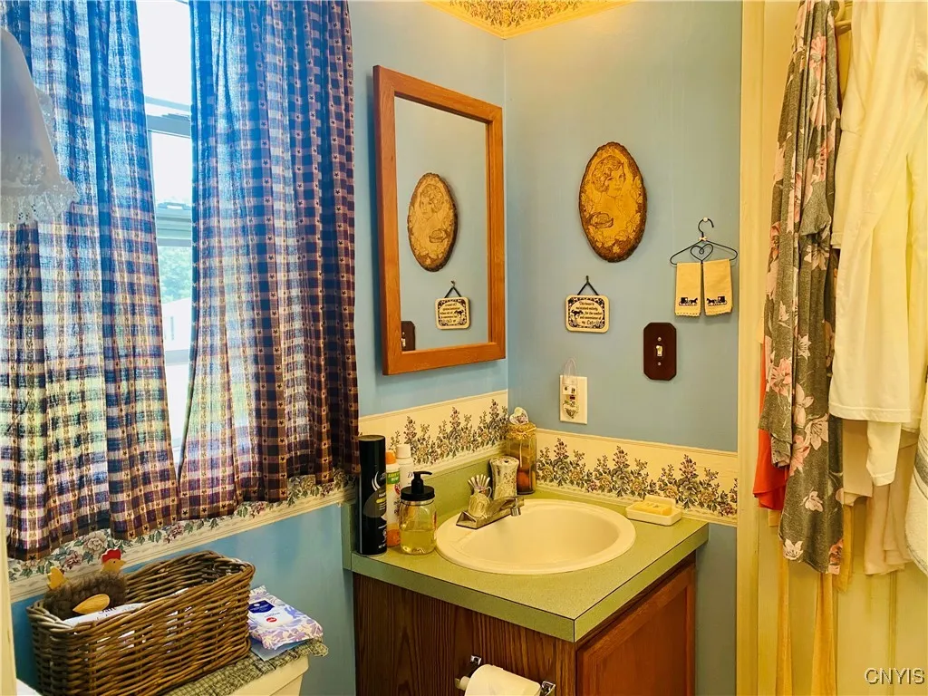 So much natural light from added skylight in 2nd bath