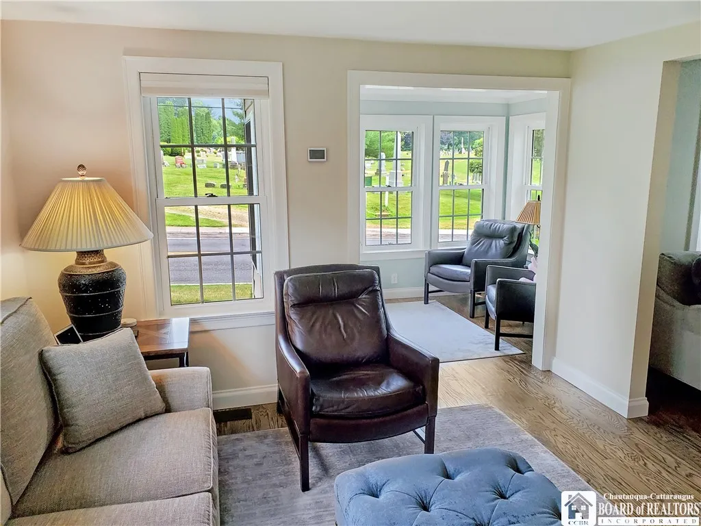 Living Room Looking to the sun porch area