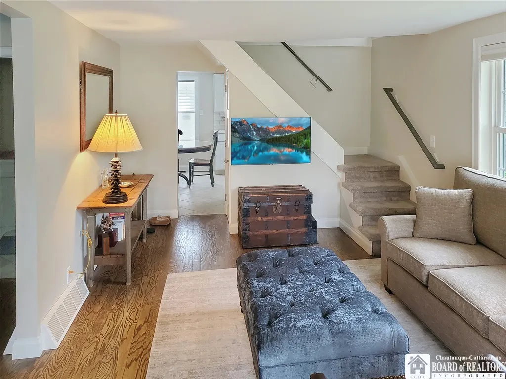 Living room with view going to the second Floor